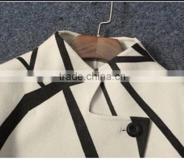 100% Lady Cashmere Wool Coat 2016 photo-4