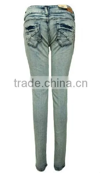 Fashionable Narrow Leg Women's Sexy Slim Fit Jean Cotton Pants photo-2