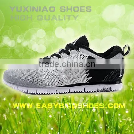 High Quality Men Sport Running Shoes Sneakers Brand, Male Fly Fabric Sport Shoe Running Made in Jinjiang photo-2