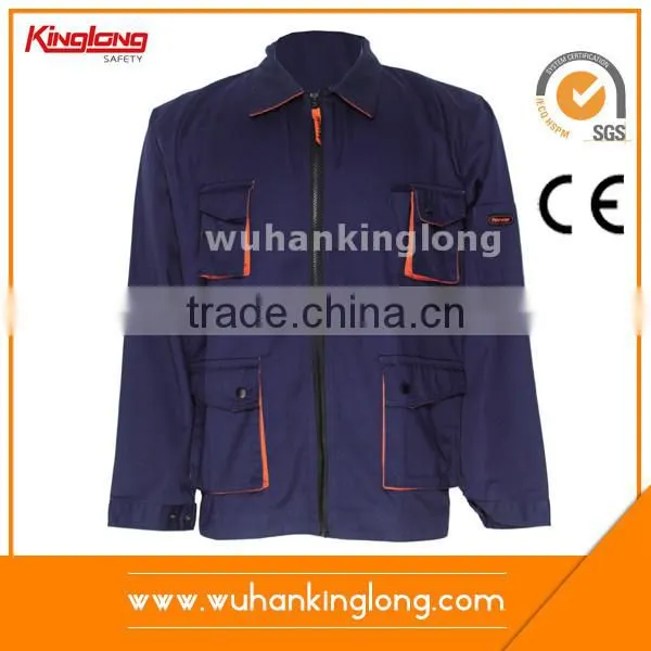 2016 Whole Custom -made Welding Mens Two Chest Pocket Work Jacket photo-5
