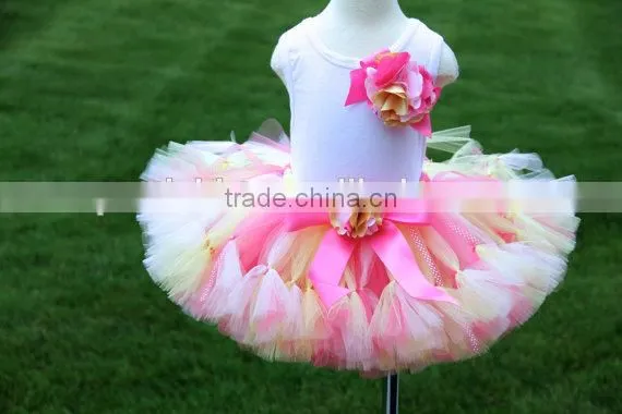 Fashion Baby Girls Party Wear Fluffy TuTu Sets Colorful Tulle TuTu Pettiskirts photo-4