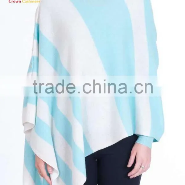 2016 Hot Sale Cashmere Poncho Sweater Pnocho Cashmere With Buttons photo-2