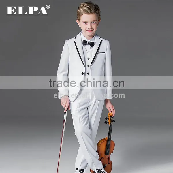 ELPA NXB0082 Designer 3 Piece Flower Boy White Wholesale Kids Suit photo-2