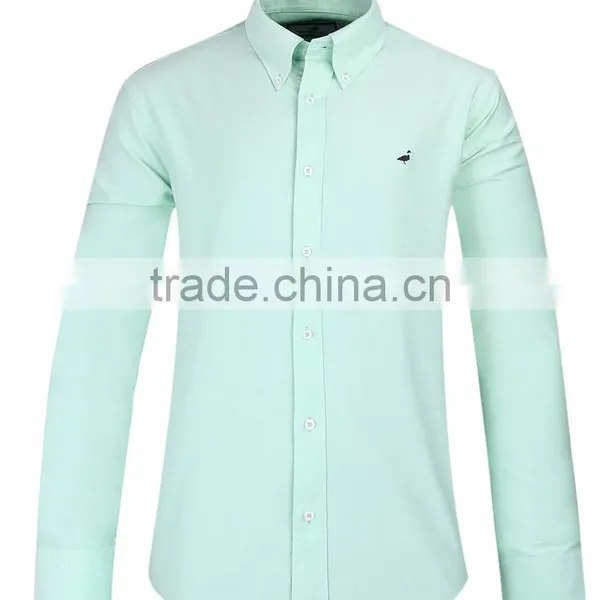 2017 New Style Oxford Men's Long Sleeve Button Down Collar Casual Shirt photo-2