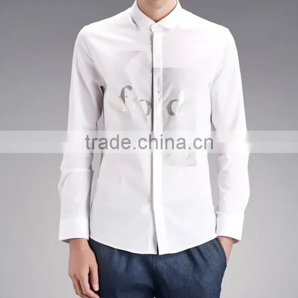 Pure Cotton Thin Section Summer Leisure Business Cultivate One's Morality Shirt photo-5