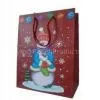 250gsm Art Offset CYMK, Pantone Coloured Paper Personalized Christmas Gift Bags With Handl