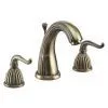 Antique BrassTwo Handles Widespread Lavatory Faucet