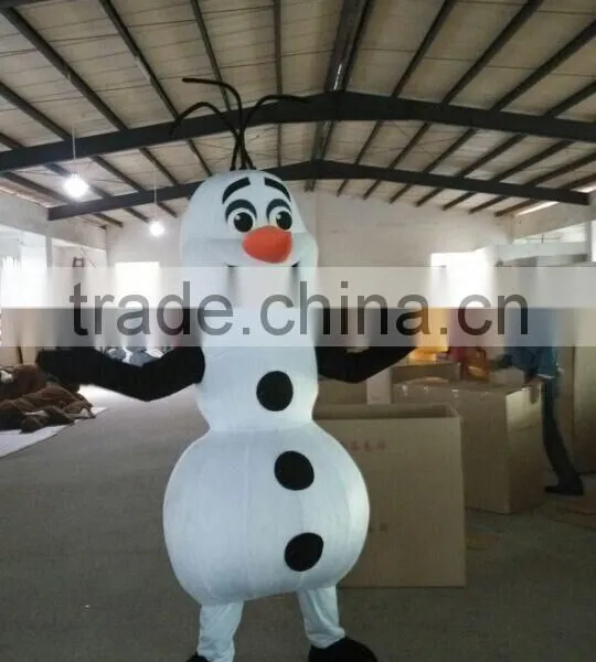 Hot Sale New Arrival Olaf Costume Cute Handmade Adult Snowman Olaf Mascot Costume for Party photo-3