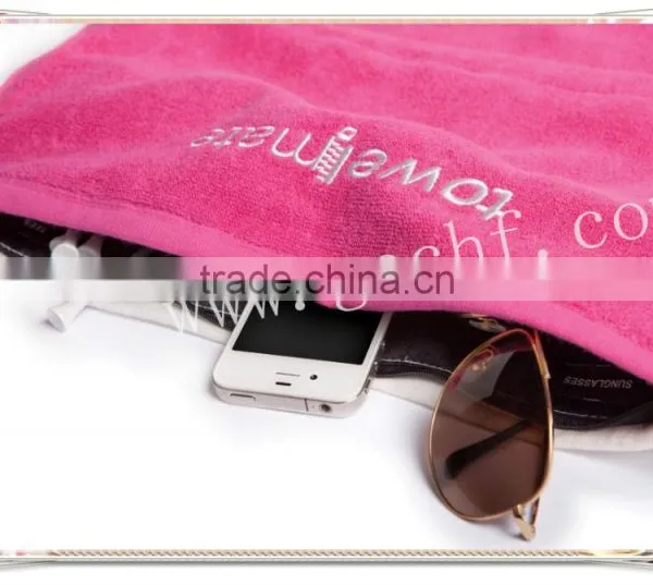 100% Cotton Zipper Pocket Gym Towels photo-3
