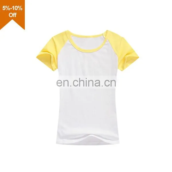 2016 Fashion Blank Woman Plain Tshirt photo-2