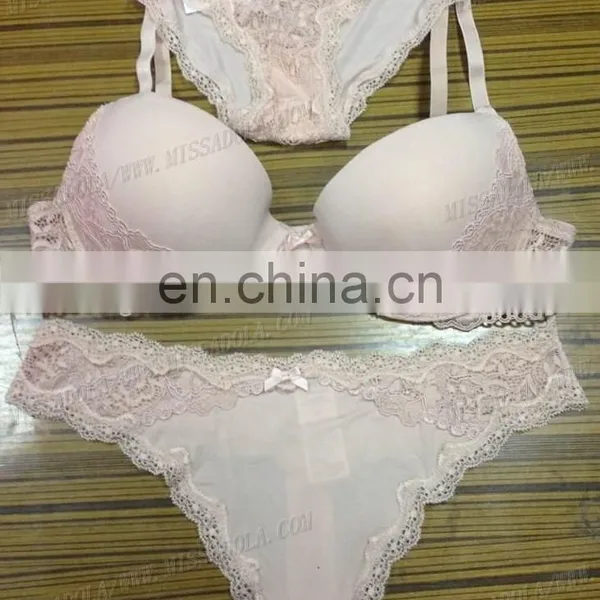 Missadola Wholesale 88% Nylon12% Spandex Women Lace Underwear Latest Sexy Padded Push up Brassiere G-string High Qualtiy Bra Set photo-5
