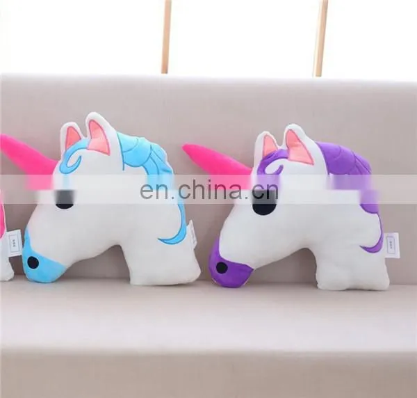 Home Derco Kids Purple Unicorn Pillow Plush Toy Fashion LOW MOQ Stuffed Soft Plush Unicorn Cushion photo-4