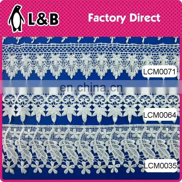 3.5cm Stock Design Embroidery Polyester Chemical Lace photo-6