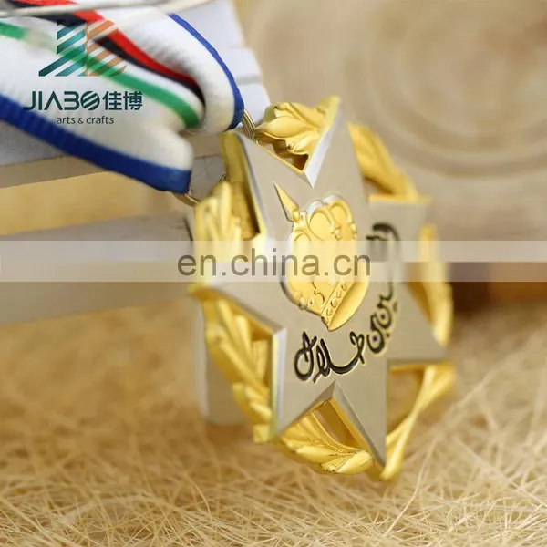 Gold and Silver Wholesale Custom Military Award Medal photo-3