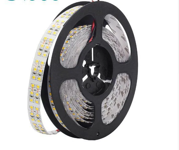 DC12V LED Strip 2835 SMD Double Row 240LEDs/m 5M/lot IP20 IP67 Waterproof Flexible LED Strip Light 3528 White Warm White photo-5