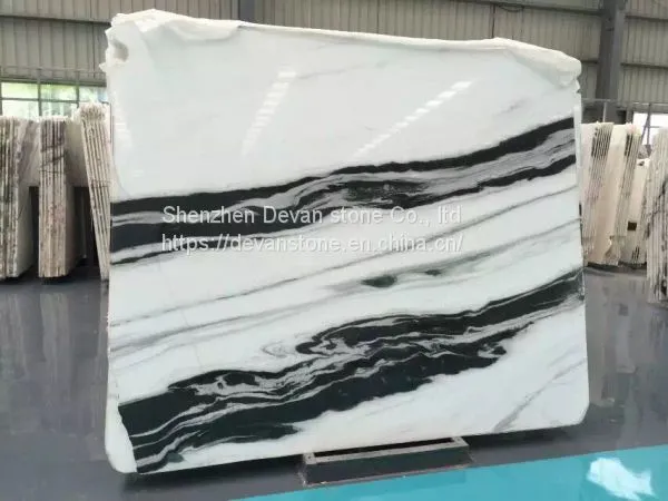 Panda White Marble Slab Marble Tiles on Sale photo-3