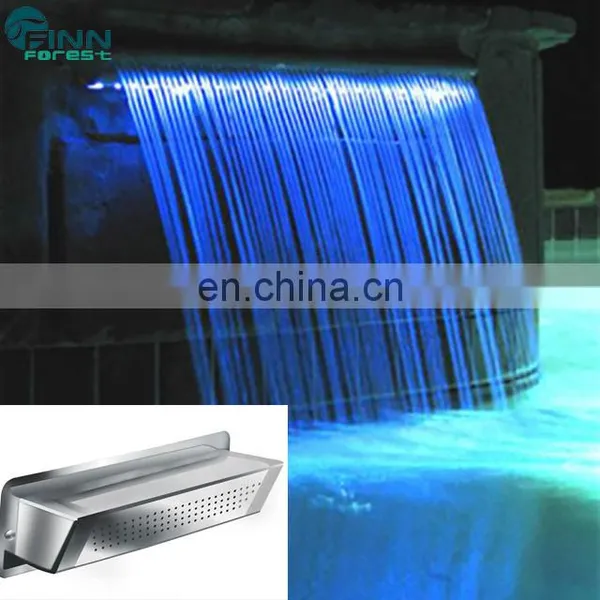 Outdoor Acrylic Artificial Garden Stainless Steel Waterfall Blade Cascade photo-3