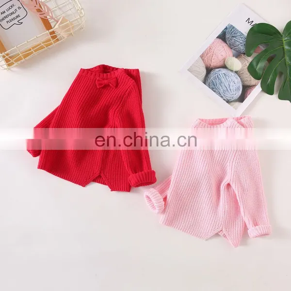 Long Sleeve Unisex Kids Sweater Oversized Knitwear Kids Pullover