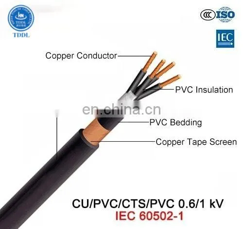Multi-core 0.6/1kV Copper Conductor PVC Insulated Copper Tape Screen PVC Sheathed NYSY Control Cable photo-2