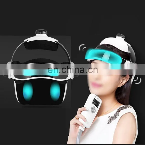Homse Use Automatic Air Pressure Head Massage Helmet Dual Vibrating Electric Head Massager photo-5