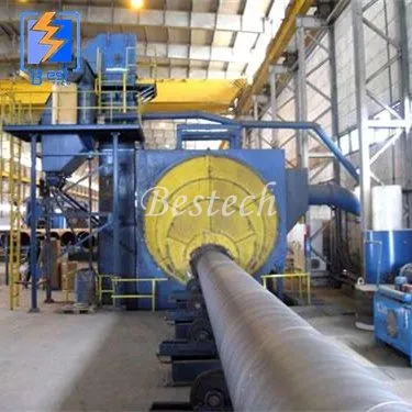 6-55 mm Diameter Sucker Rod Roller Through 4 Pieces per Time Shot Blasting Cleaning Machine photo-4