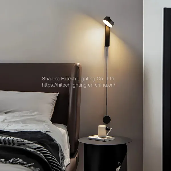 Modern Led Wall Lamp For Bedroom Bedside Lamp Wall Decoration Living Room Sconce With Switch Knob Dimming Wall Lights Gold Black photo-2