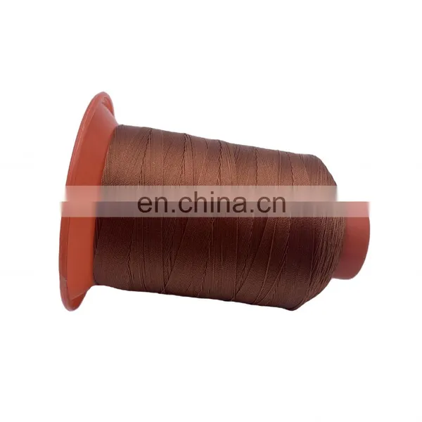Hot Selling Brown Leather Thread for Sofa Nylon Bonded Sewing Thread photo-2