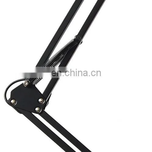 Tonghua New Round Lamp Holder LED Foldable Eye-propection Iron Reading Desk Fixed USB Port Table Light photo-4