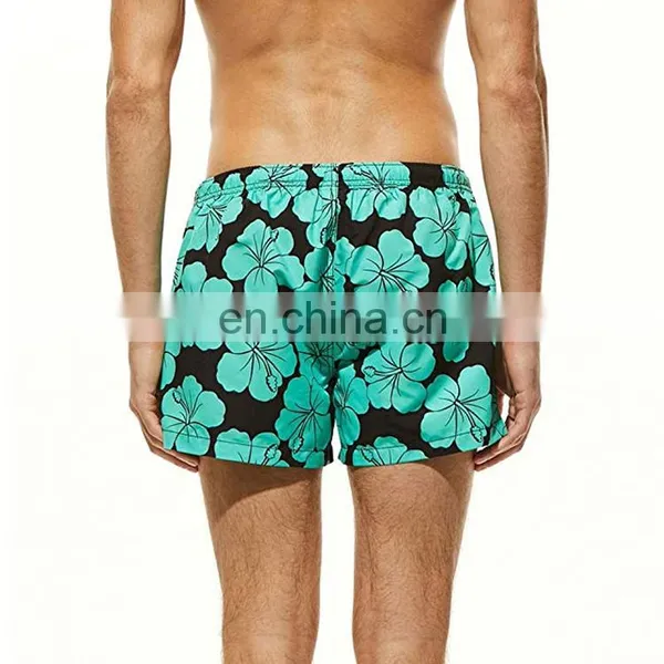 2021 Mens Holidays Hawaii Flower Print Bathing Fashion-Board-shorts Swim Trunks photo-4
