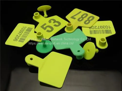 Custom Rfid TPU Livestock 134.2KHZ Sheep Ear Tag EM4305 Round 30mm Electronic Animal Ear Tags Cattle photo-2