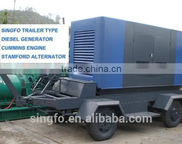 CE Certification 10KVA Tailer Type Portable Electrical Diesel Generators With 403D-11G Engine for Sale photo-3