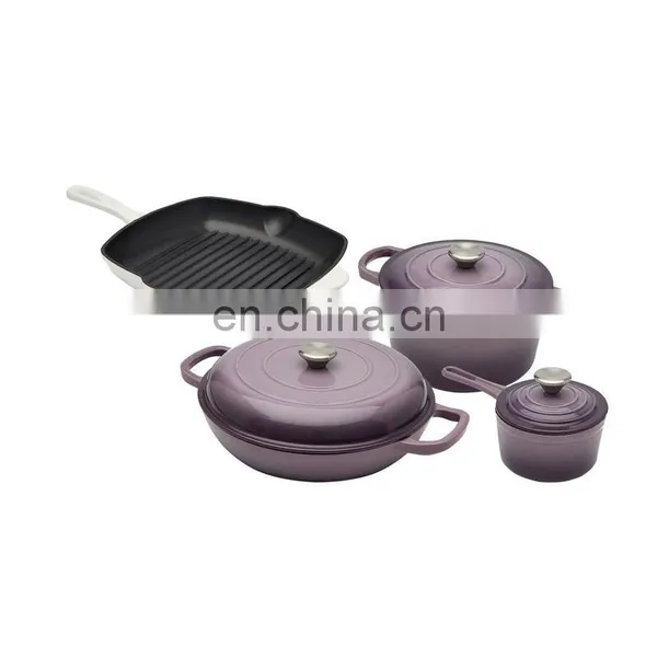 High Quality Trade Assurance Enamel Cast Iron Cookware Set photo-4