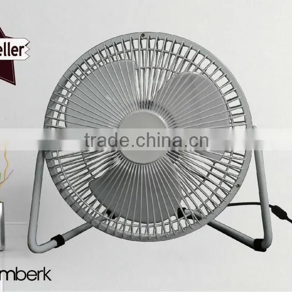 8 Inch Usb Electric Iron Desk Fan With Adapter photo-5
