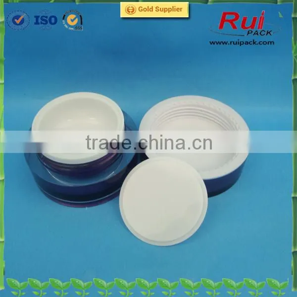 Purple Cylinder Shape Acrylic Plastic Jar With Plastic Cap photo-2