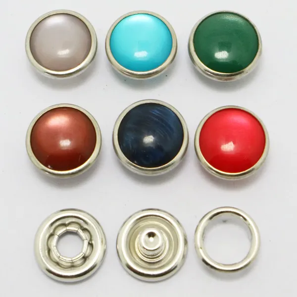 14L 16L Colorful Pearl Snap Buttons for Shirts With Brass or Stainless Steel Material for Metal Quality photo-4