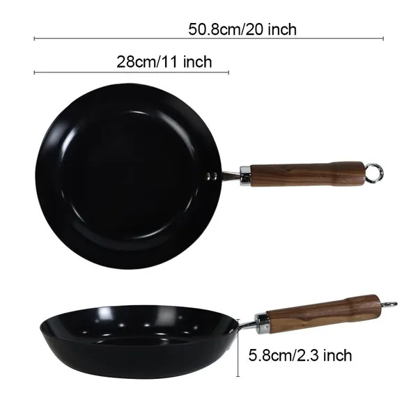Ceramic Non-stick No PFAS Carbon Steel Frying Pan photo-3