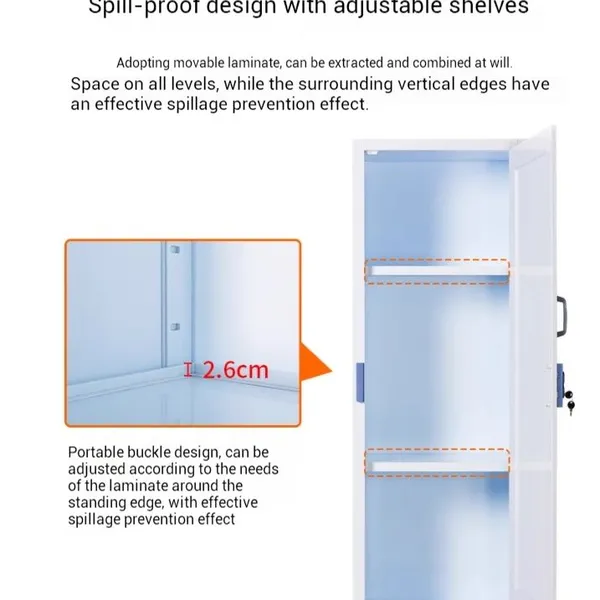Polypropylene Storage Cabinet / Chemical Safety Cabinet HN-PP1500: Heavy Duty Adjustable Shelves With High Load Capacity photo-5