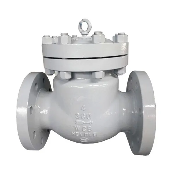 BS1868 ASME B16.5 4 Inch 150# RF End Cast Steel WCB Swing Check Valve photo-4