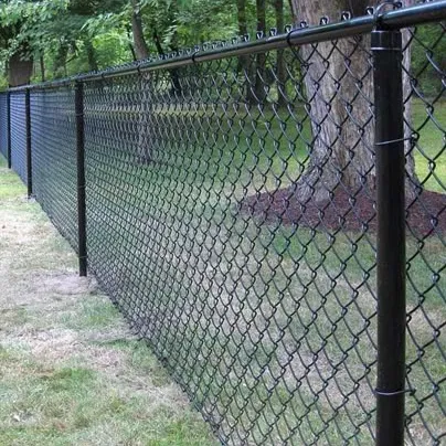 Customized Sustainable Wholesale Powder Sprayed PVC Coated Chain Link Fence Cyclone Wire Mesh Fence for Baseball Fields photo-5