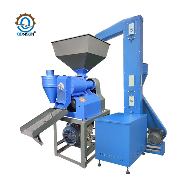 MO-Qdmdch Multifunctional 6N-80 Rice Mill Machine GW0867 Paddy Dehusking Polishing Screening Machine For Mini Rice Mill Grain Warehouse