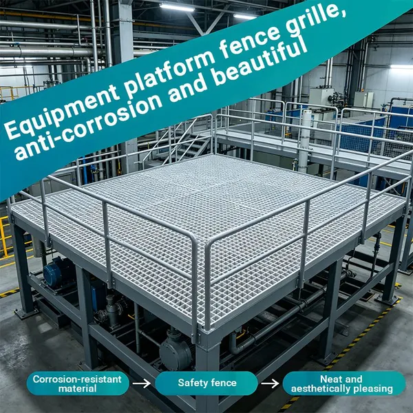 Impact Resistant FRP Grating Tough Fiberglass Grating for Logistics Warehouse