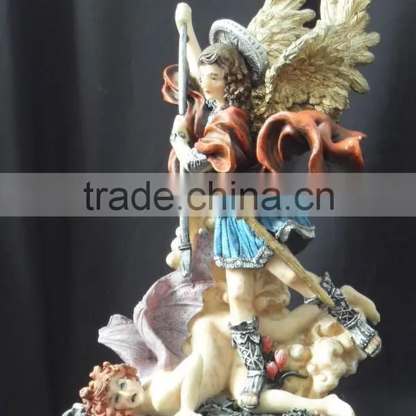 Polyresin Religious Handmade Decoration of Archangel Michael Statue photo-5