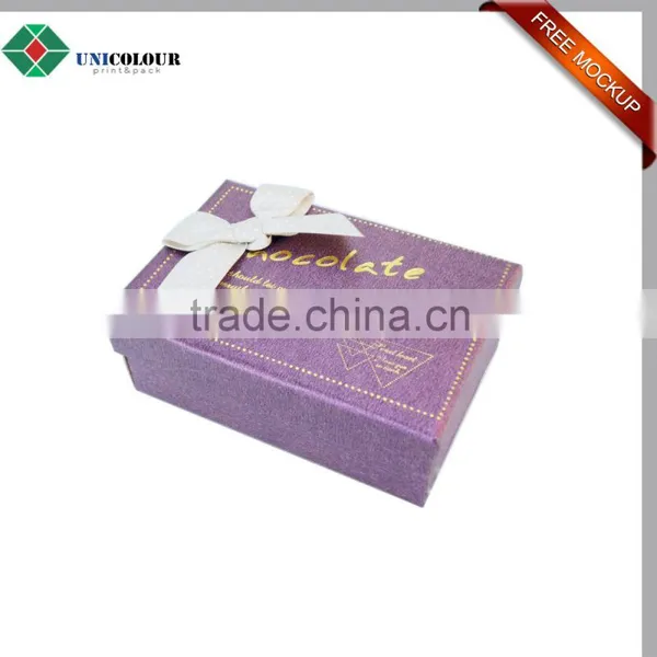 Custom Luxury Silver Logo Cardboard Paper Merci Chocolate Box photo-3