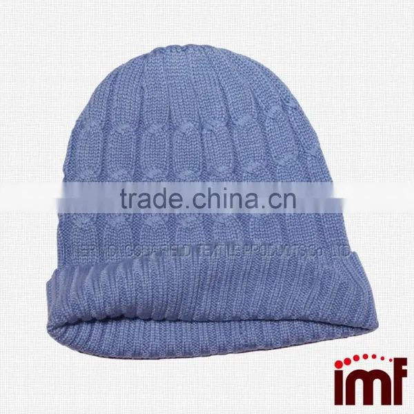 Custom Knitted Toque Cashmere Slough Beanie Hats photo-3