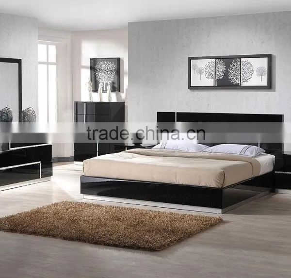 China Manufacturer Modern 3 Piece Bedroom Furniture Set - Wardrobe, Dressing Table , Bed(SZ-BFA8003) photo-4