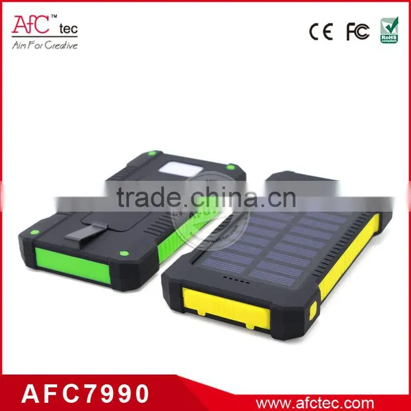 Wholesale High Capacity 8000mAh Solar Power Bank Cellphone Charger photo-4