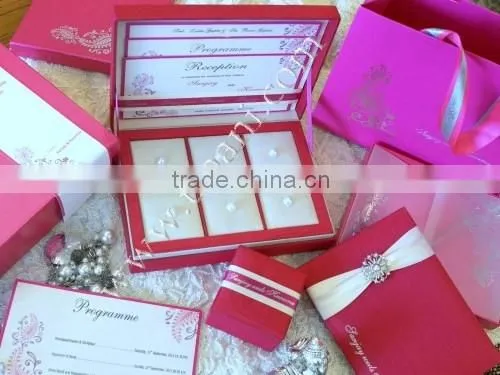 Pink Silk Invitation Box photo-2