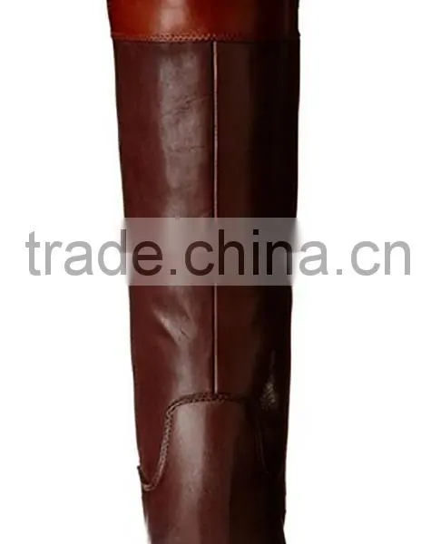 New Model High Heel Rubber Leather Boots for Women photo-3