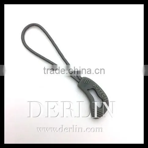 PVC TPU Cord Drawstring String Black Green Rubber Puller for Zipper Pull photo-3