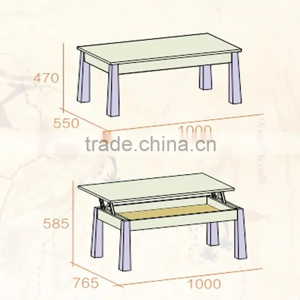 Height Adjustable Coffee Table photo-2